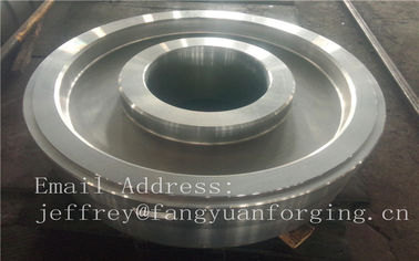 EN JIS ASTM AISI BS DIN Pressure Vessel Forged Weel Blanks Parts Grinding Wheel Helical Ring Gear Wheel