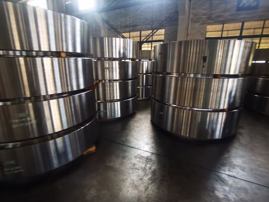 Thickness 250mm forged rings heat treatment QT designed for in power plants and energy sector equipment requiring components